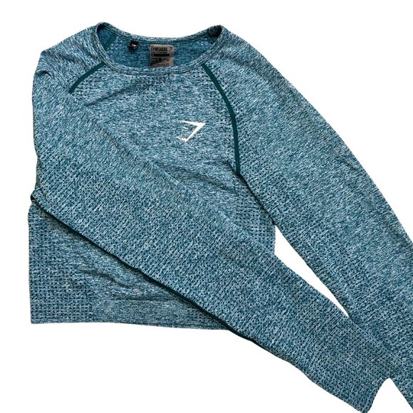 Gymshark Tops - Gymshark Seamless Long Sleeve Crop Top